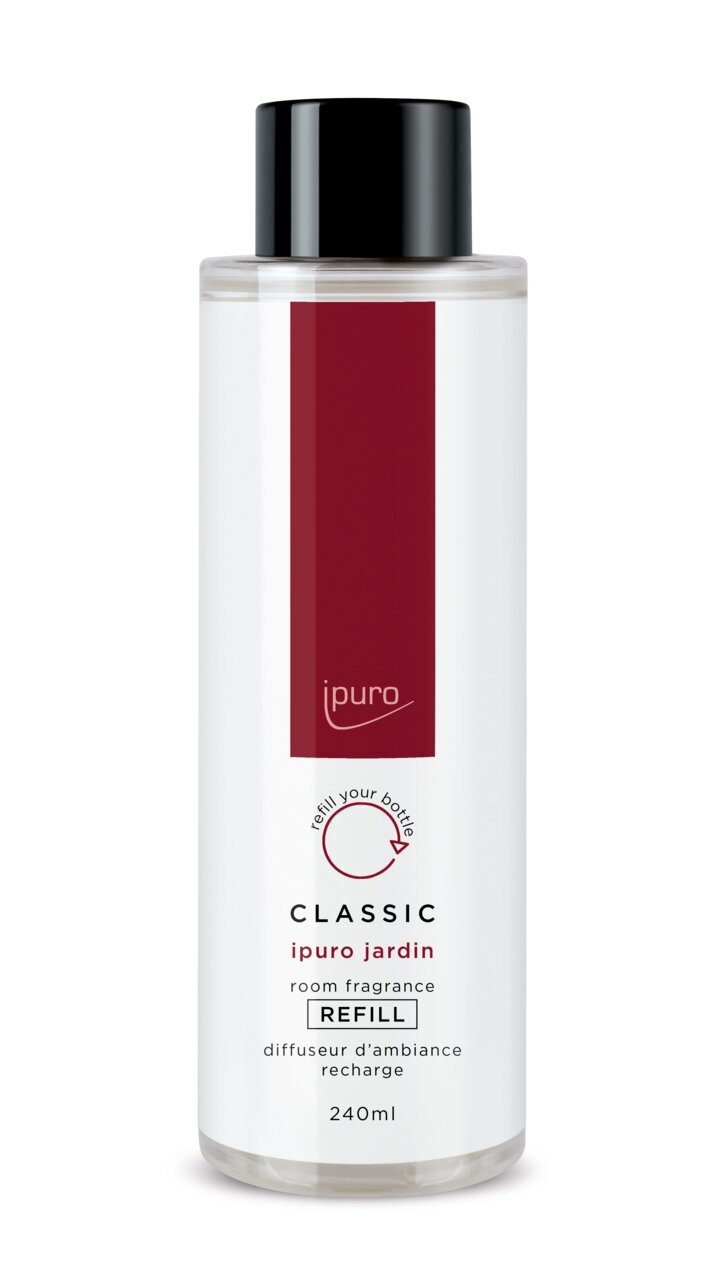 Ipuro Classic Jardin kamerparfum navulfles 240 ml, vooraanzicht