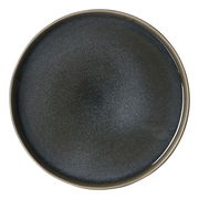 Draufsicht auf einen dunkelgrauen Speiseteller mit einem Durchmesser von 27,5 cm.