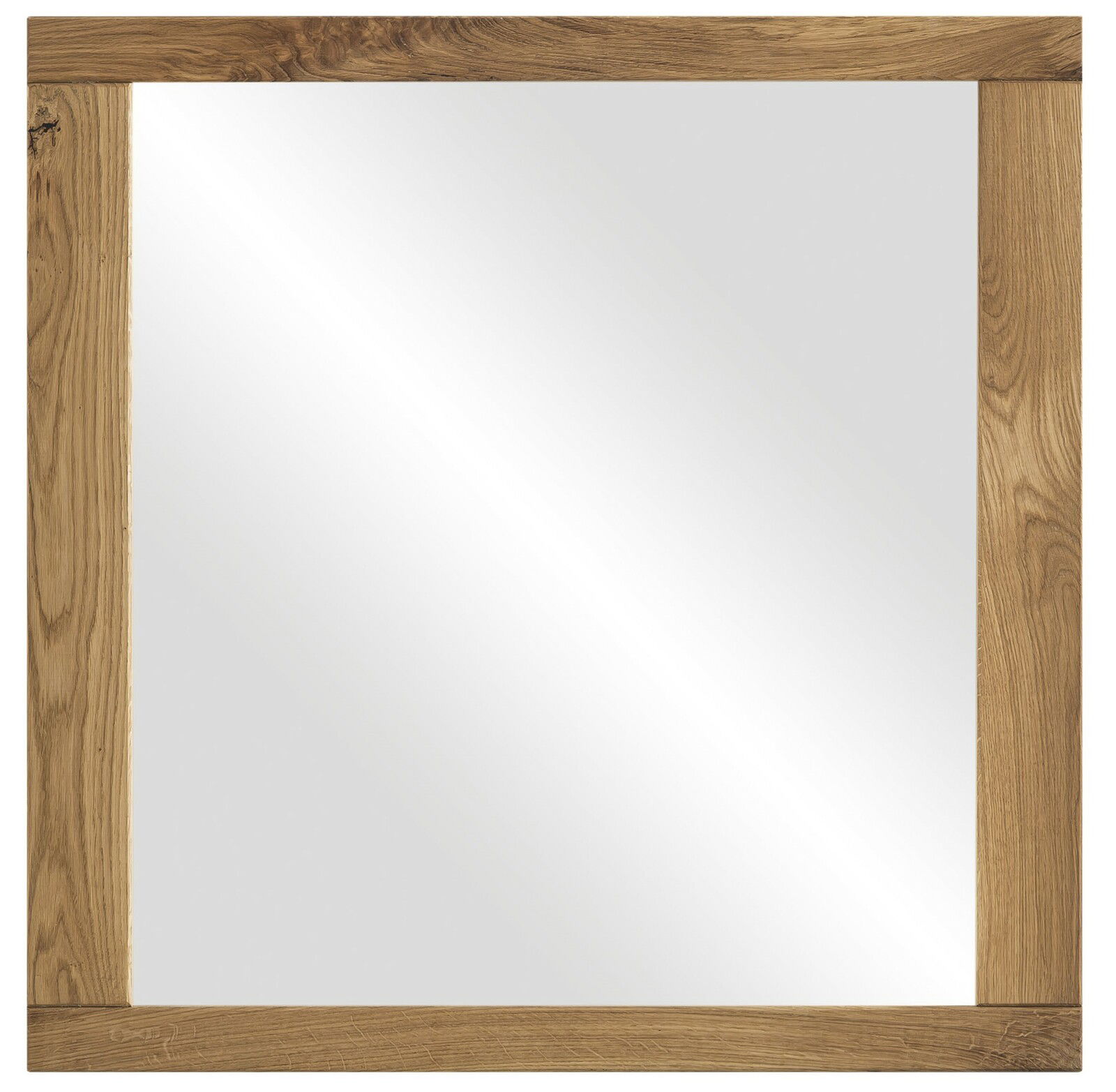 Linea Natura Spiegel LOLA Rechteckiger Spiegel mit Holzrahmen, Frontalansicht