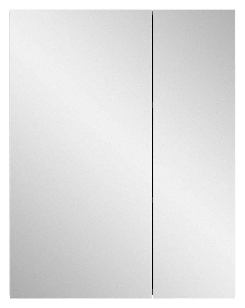 Spiegelschrank mit zwei Türen, frontale Ansicht