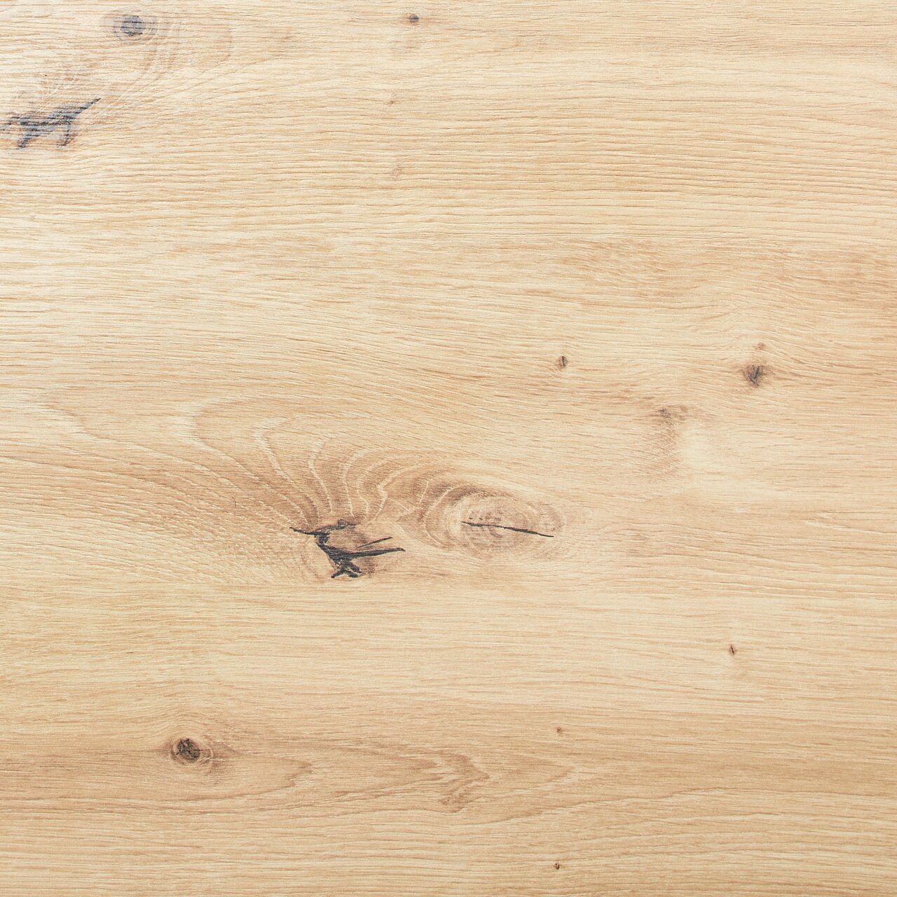 Holztischplatte mit natürlicher Maserung, Draufsicht