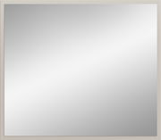Quadratischer Spiegel mit schmalem Rahmen, Frontalansicht