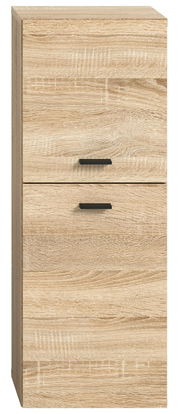 Moderner Badschrank aus Holz mit zwei Schubladen, Frontansicht