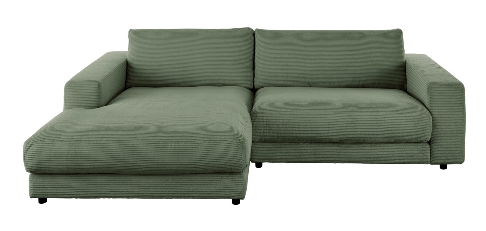 Grüne Longchairkombination aus Cordstoff, Vorderansicht