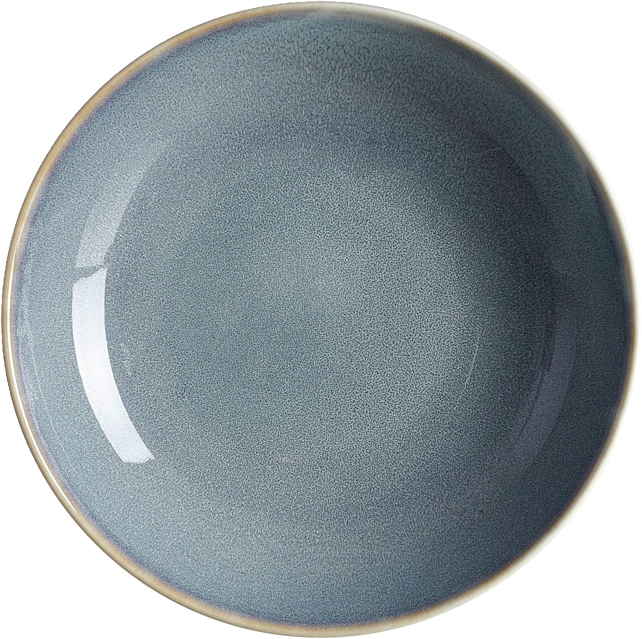 Blauw soepbord Skagen, bovenaanzicht