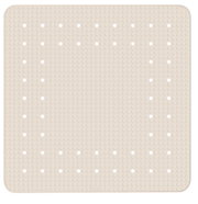 Beige Duscheinlage Mirasol mit rutschfester Oberfläche und abgerundeten Ecken, Draufsicht