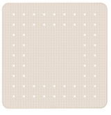 Beige Duscheinlage Mirasol mit rutschfester Oberfläche und abgerundeten Ecken, Draufsicht