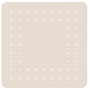 Beige Duscheinlage Mirasol mit rutschfester Oberfläche und abgerundeten Ecken, Draufsicht