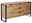 Modernes Sideboard aus Holz mit Metallrahmen, seitliche Perspektive