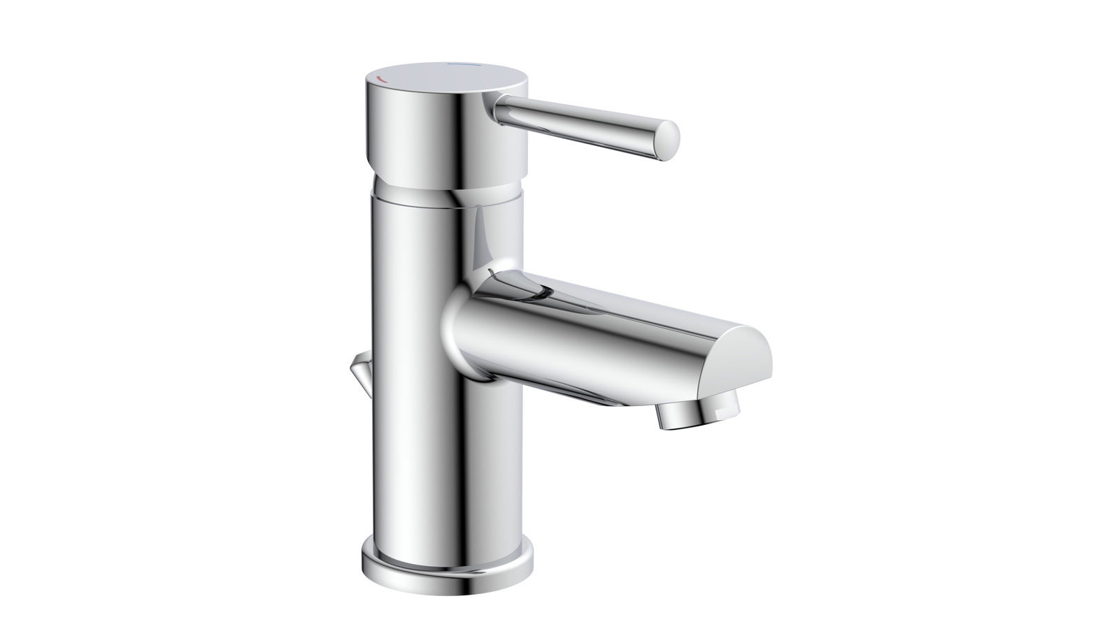 Zurbrüggen Waschtischarmatur UNICORN Moderne, verchromte Waschtischarmatur in seitlicher Perspektive