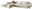 Beige Ecksofa mit linksseitiger Ottomane, dekoriert mit Kissen und Decke, seitliche Perspektive