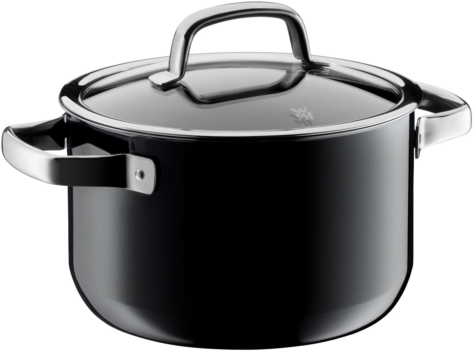 Topf aus dem WMF Mineral Topf-Set, 4-teilig, Rose Quartz FUSIONTEC, seitliche Perspektive