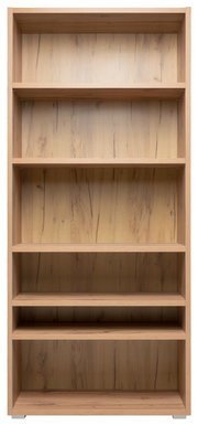 Holzregal mit fünf Einlegeböden, frontale Ansicht