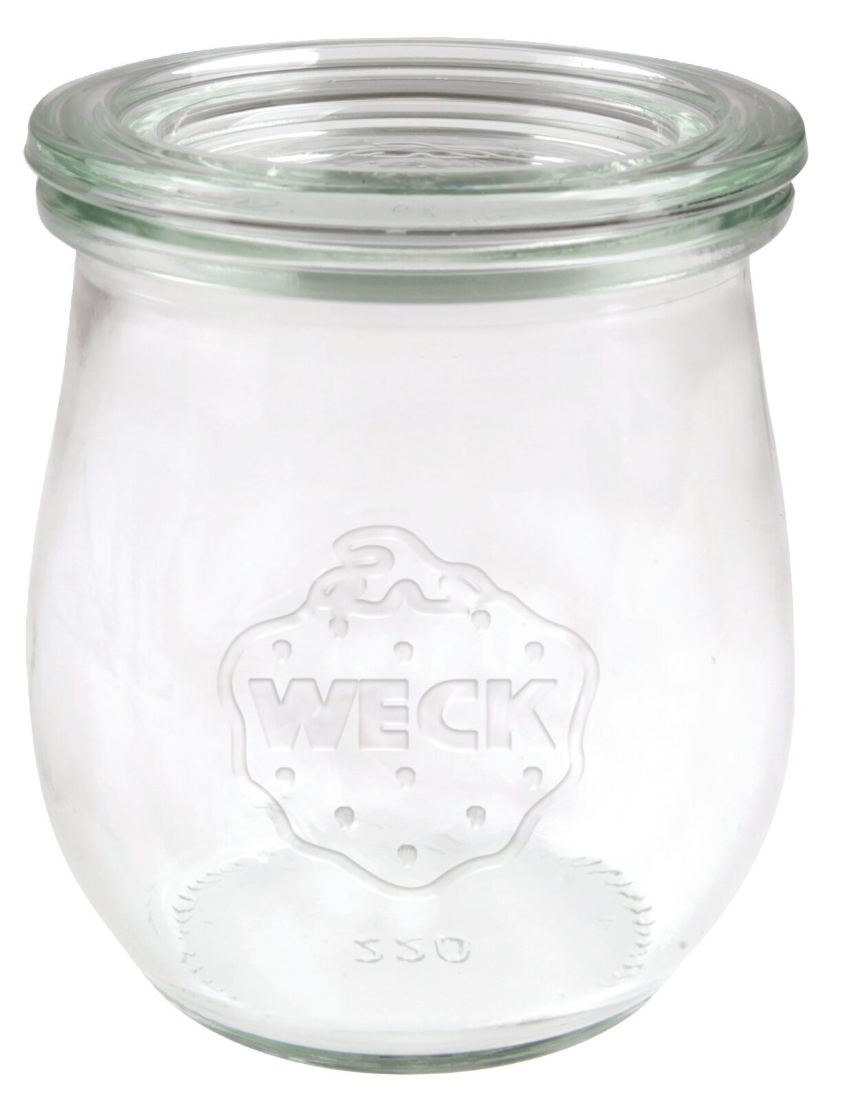 Glas mit WECK-Logo, Vorderansicht