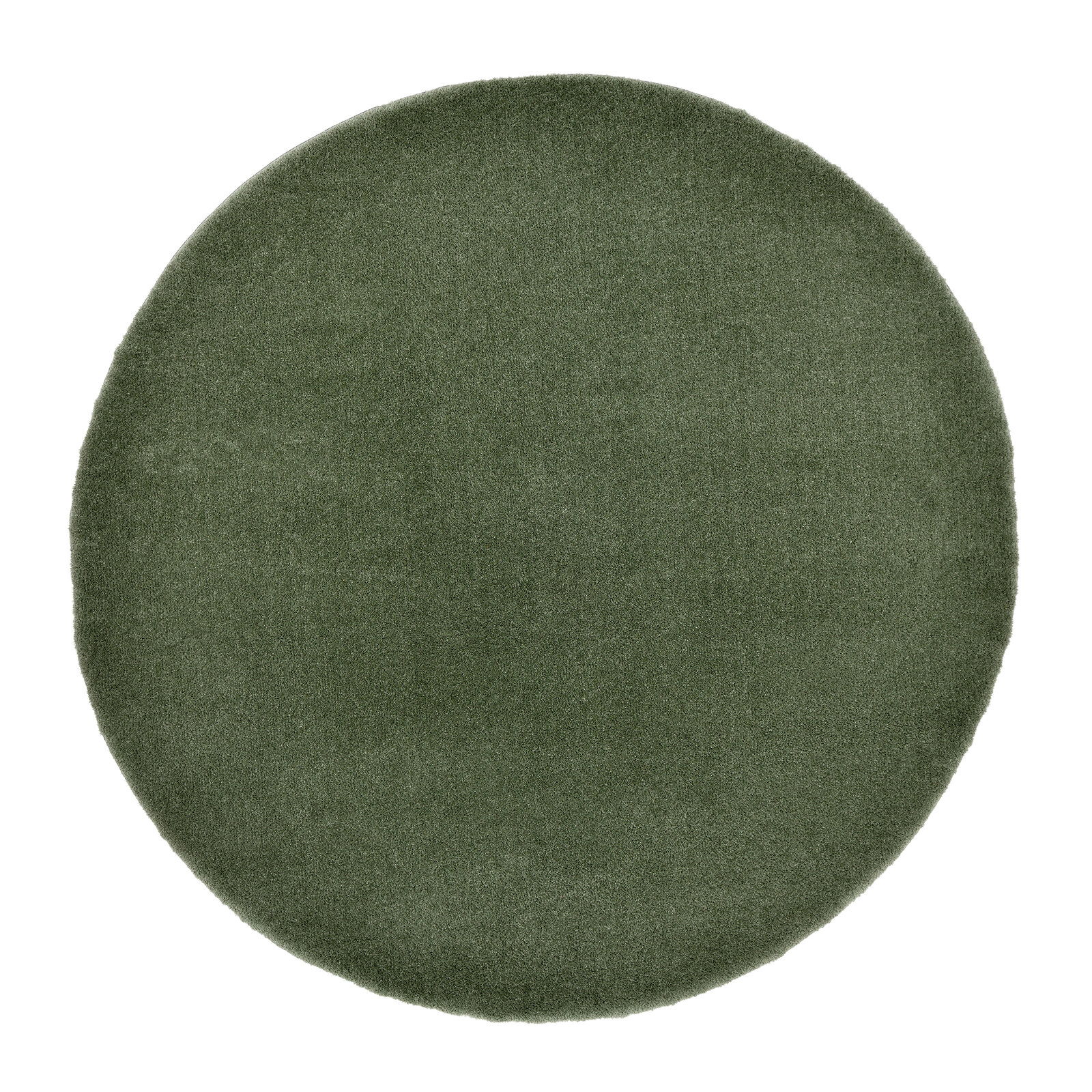 OCI Soft Dream ca. 150cm rund SOFT DREAM Runder, grüner Teppich mit weicher Textur, Draufsicht