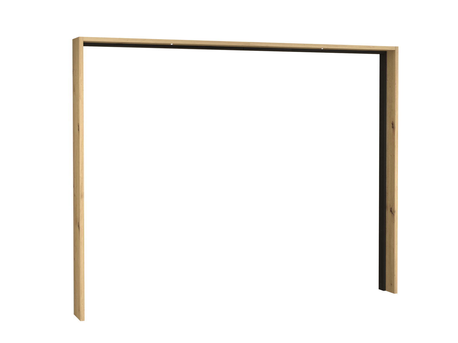 Holzrahmen in Frontalansicht, geeignet als Passepartout.