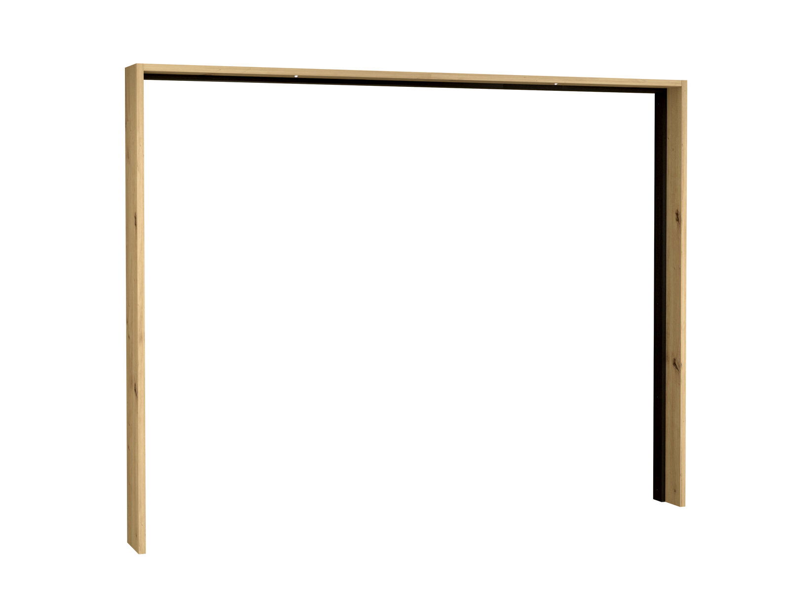Holzrahmen in Frontalansicht, geeignet als Passepartout.