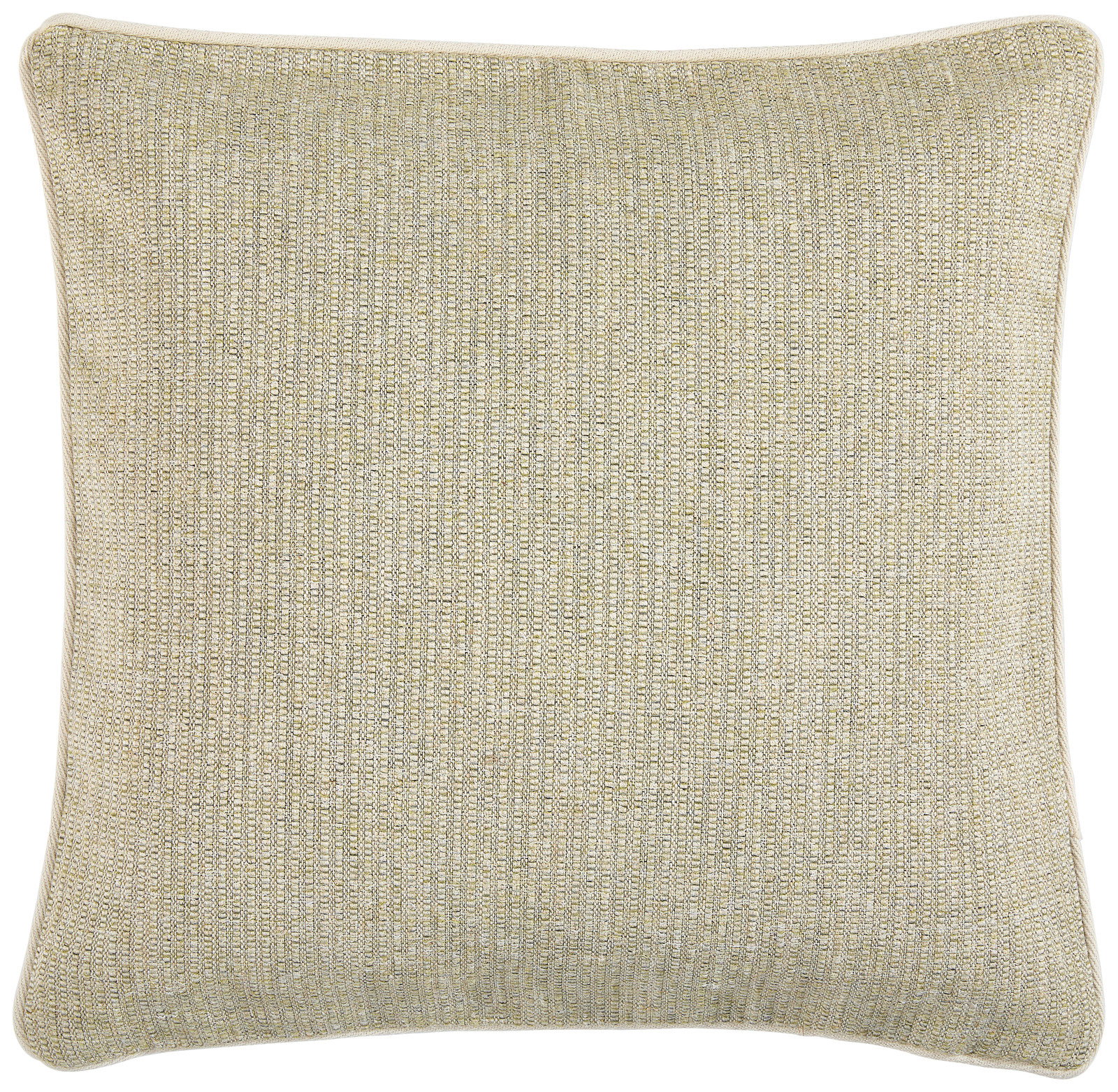 Beige Kissenhülle mit feiner Struktur, Vorderansicht