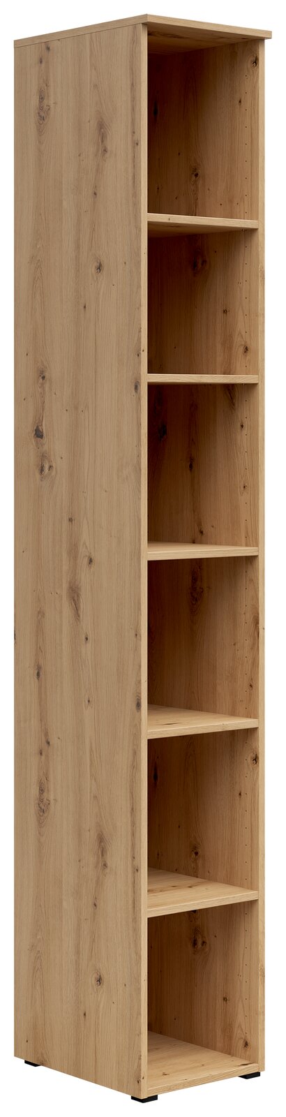 Carryhome Regal MULTISTAURAUM Holzregal mit fünf offenen Fächern, seitliche Perspektive