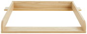 Wickelaufsatz aus Holz in Frontalansicht