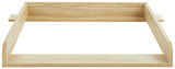 Wickelaufsatz aus Holz in Frontalansicht