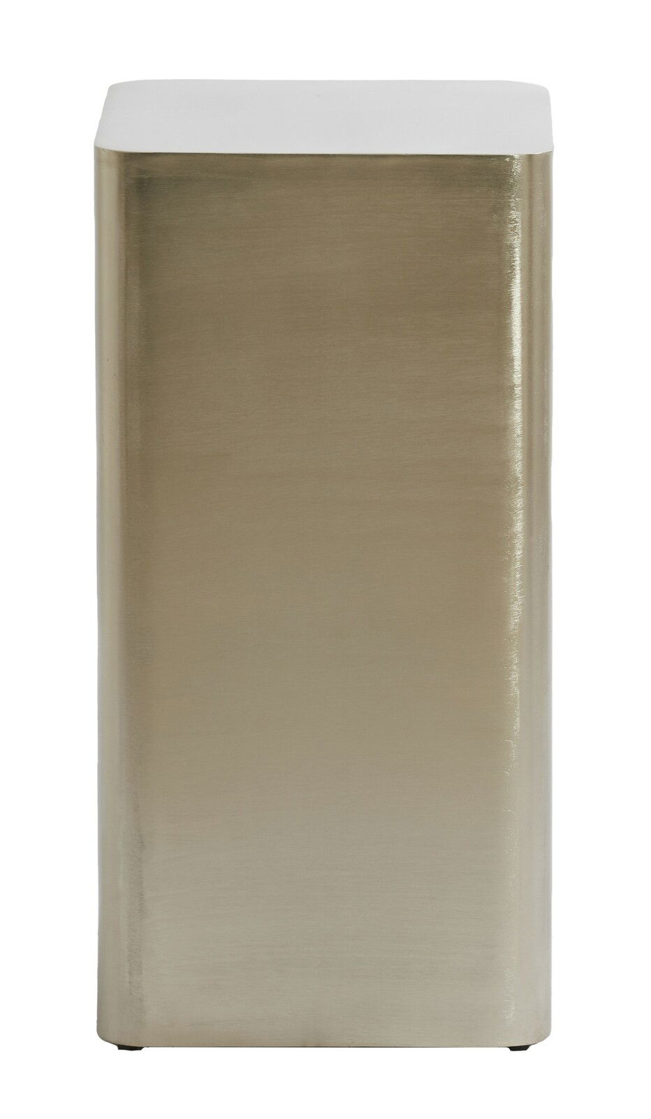 Goldene Säule mit rechteckiger Form, frontal betrachtet.