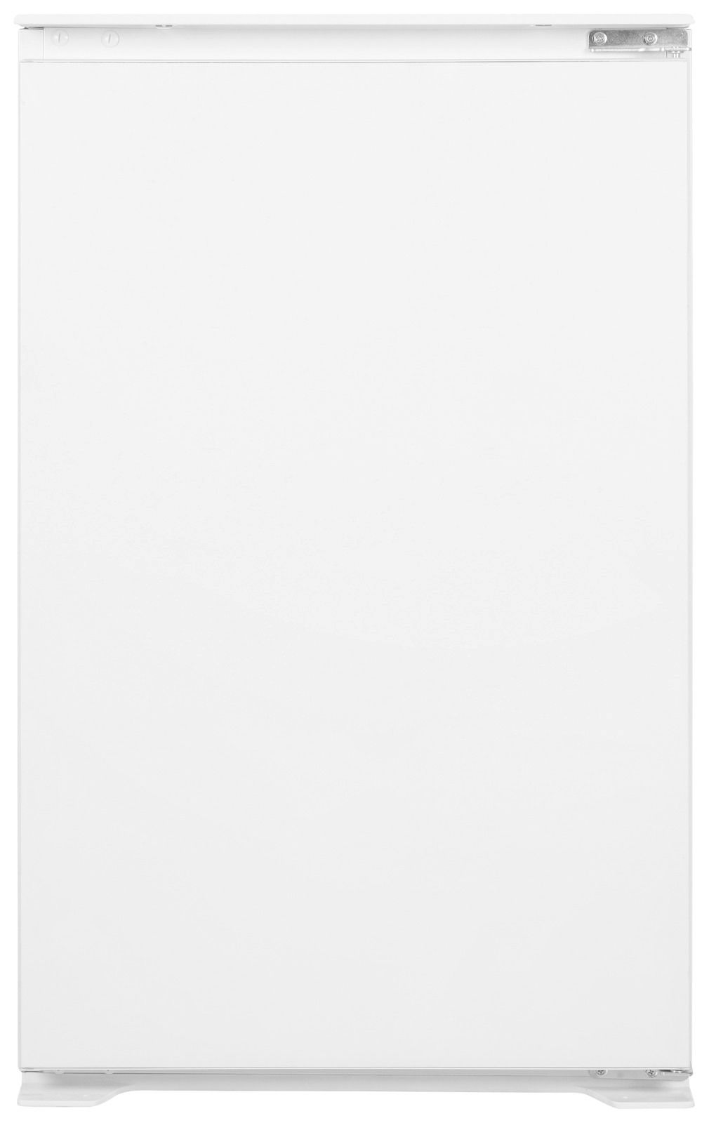 Frontansicht eines weißen Einbaukühlschranks