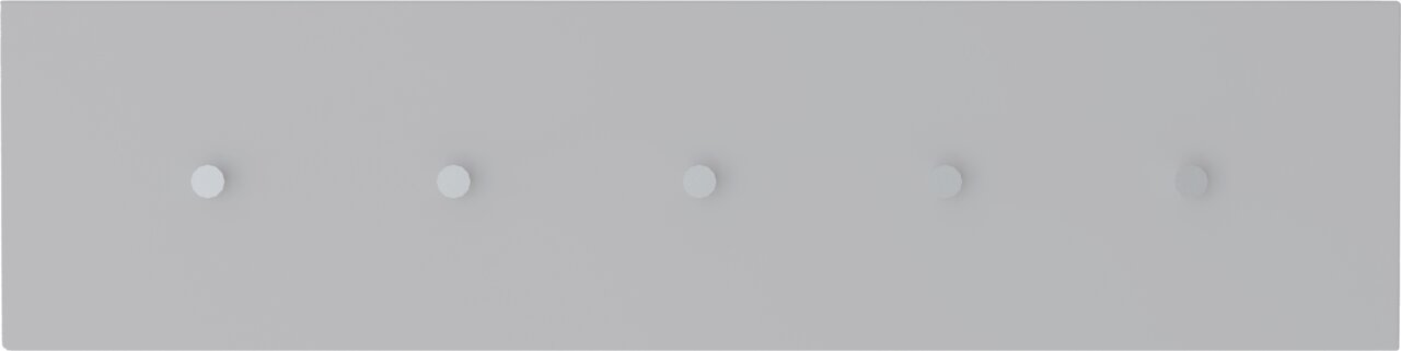 Moderano Hakenleiste LECCO Hakenleiste mit fünf Haken, frontal betrachtet