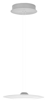 Moderne LED-Pendelleuchte in minimalistischem Design, seitliche Perspektive