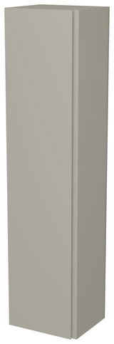 Hängender Garderobenschrank mit einer Tür in seitlicher Perspektive