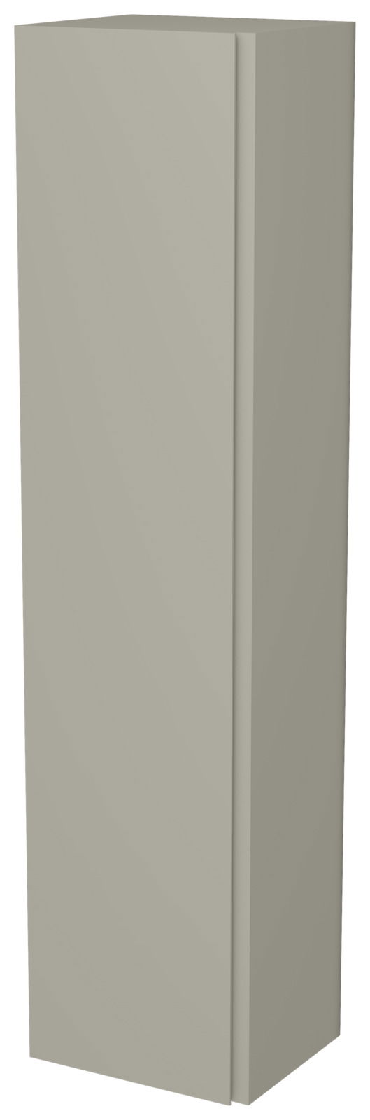 Moderano Hänge-Garderobenschrank LECCO Hängender Garderobenschrank mit einer Tür in seitlicher Perspektive