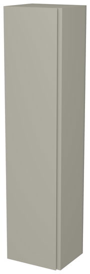 Hängender Garderobenschrank mit einer Tür in seitlicher Perspektive