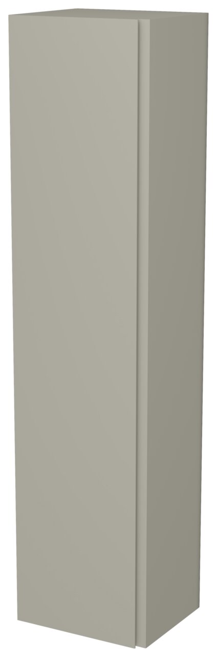 Hängender Garderobenschrank mit einer Tür in seitlicher Perspektive