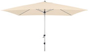 Beiger Kurbelschirm 300x200 cm von Doppler, seitliche Ansicht