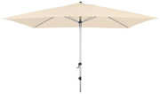 Beiger Kurbelschirm 300x200 cm von Doppler, seitliche Ansicht