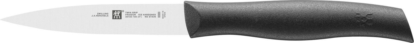 Spick- und Garniermesser TWIN GRIP mit schwarzem Griff, seitliche Ansicht