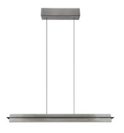 Moderne LED-Hängeleuchte in rechteckiger Form, Ansicht von vorne