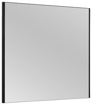 Moderner rechteckiger Spiegel mit schmalem Rahmen, seitliche Perspektive