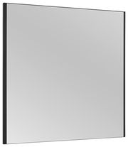 Moderner rechteckiger Spiegel mit schmalem Rahmen, seitliche Perspektive