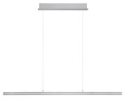 Moderne LED-Pendelleuchte in minimalistischem Design, seitliche Perspektive
