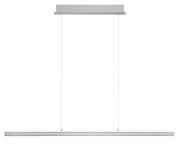 Moderne LED-Pendelleuchte in minimalistischem Design, seitliche Perspektive