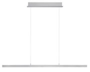 Moderne LED-Pendelleuchte in minimalistischem Design, seitliche Perspektive