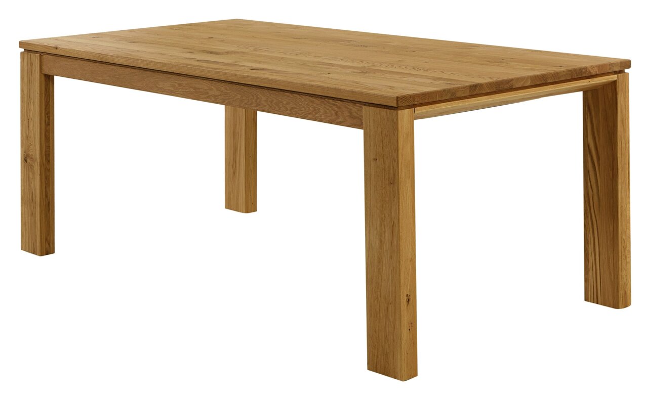Wöstmann Markenmöbel Eettafel WET 3090 SOLEO 3000 Rechthoekige houten tafel van eikenhout, zijaanzicht
