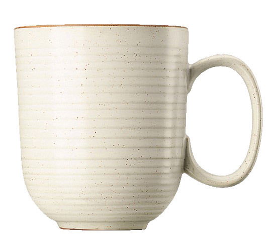 Thomas Kaffeebecher NATURE Becher mit Henkel aus Keramik, seitliche Ansicht