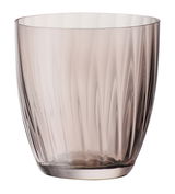 Rauchbrauner Becher 260ml mit geriffeltem Design, seitliche Perspektive