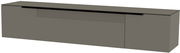XL Hänge-Lowboard Moderano Serie BORMIO in grauer Farbe, seitliche Perspektive