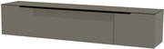 XL Hänge-Lowboard Moderano Serie BORMIO in grauer Farbe, seitliche Perspektive