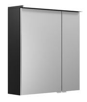 Spiegelschrank mit zwei Türen, seitliche Ansicht