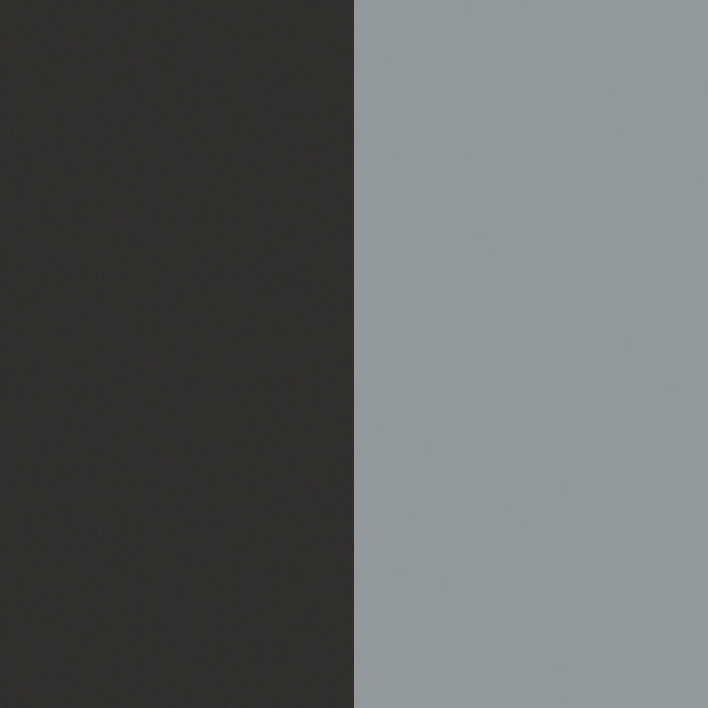 Nahaufnahme von zwei nebeneinander liegenden Farbflächen in Dunkelgrau und Hellgrau.