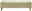 Beige Bettbank mit Holzbeinen, Vorderansicht